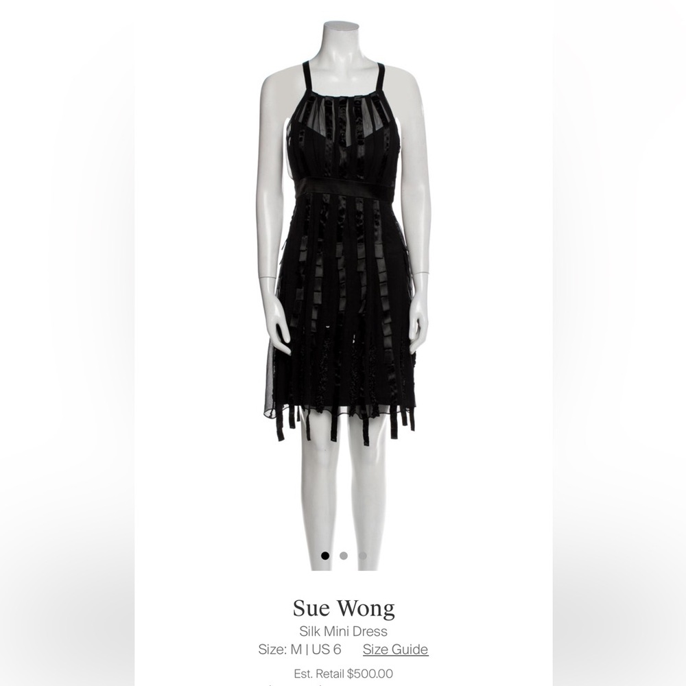 Sue Wong Silk Mini Dress